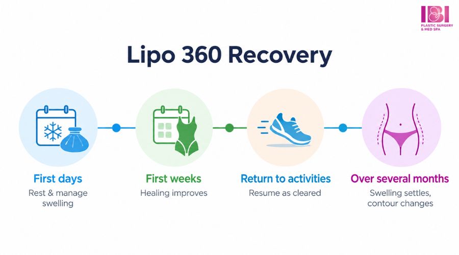 Liposuction 360 Recovery timeline