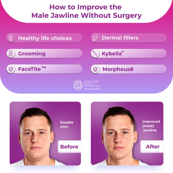 How to improve the male jawline without surgery