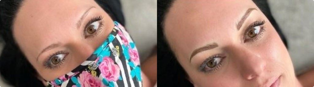 Permanent Makeup Before And After Brows