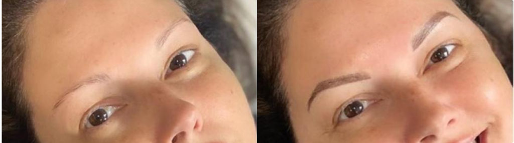 Permanent Makeup Before And After Brows